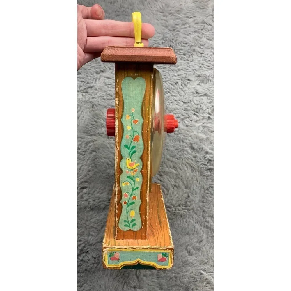 Vintage fisher price 1962 tick tock teaching clock